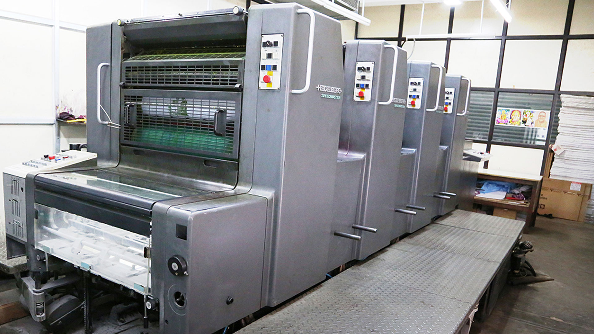 Offset printing machine at Gnanodaya Press